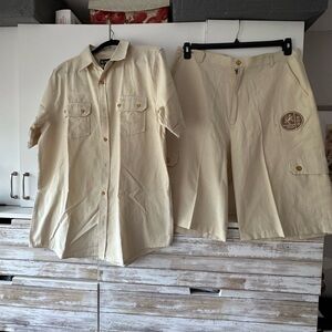 🔥 Red Ape 2-Piece Leisure Set – Shirt & Shorts – Size XL